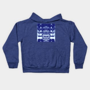 Indigo Tie-Dye Symmetry Kids Hoodie